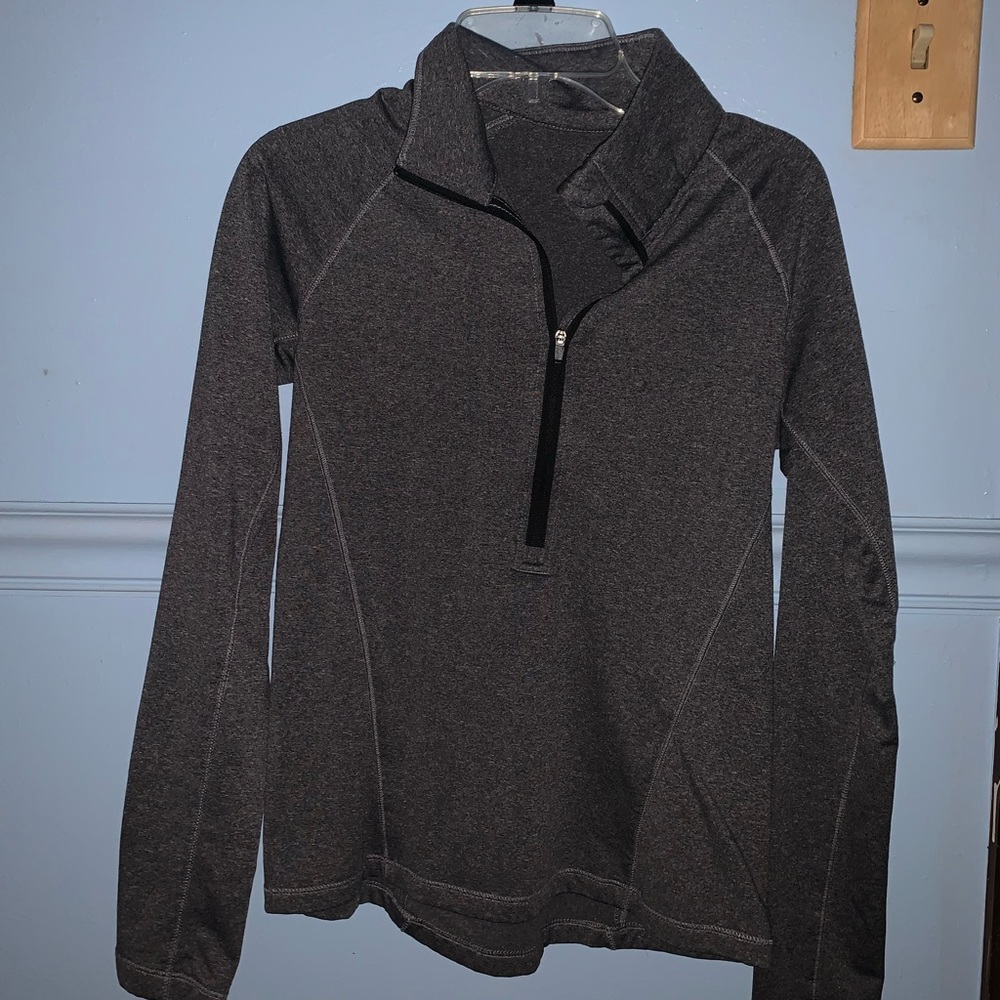 Tesla Grey Half-Zip Activewear - Size XS